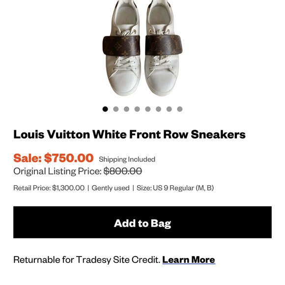 Authentic Louis Vuitton sneakers - Picture 6 of 7